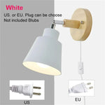 Applique Murale Nordique Design Vintage Minimaliste Blanc-Avec Fiche / 6-10W Ue Chambre