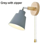 Applique Murale Nordique Design Vintage Minimaliste Gris-Avec Interrupteur / 6-10W Nous Chambre