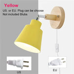 Applique Murale Nordique Design Vintage Minimaliste Jaune-Avec Fiche / 6-10W Nous Chambre