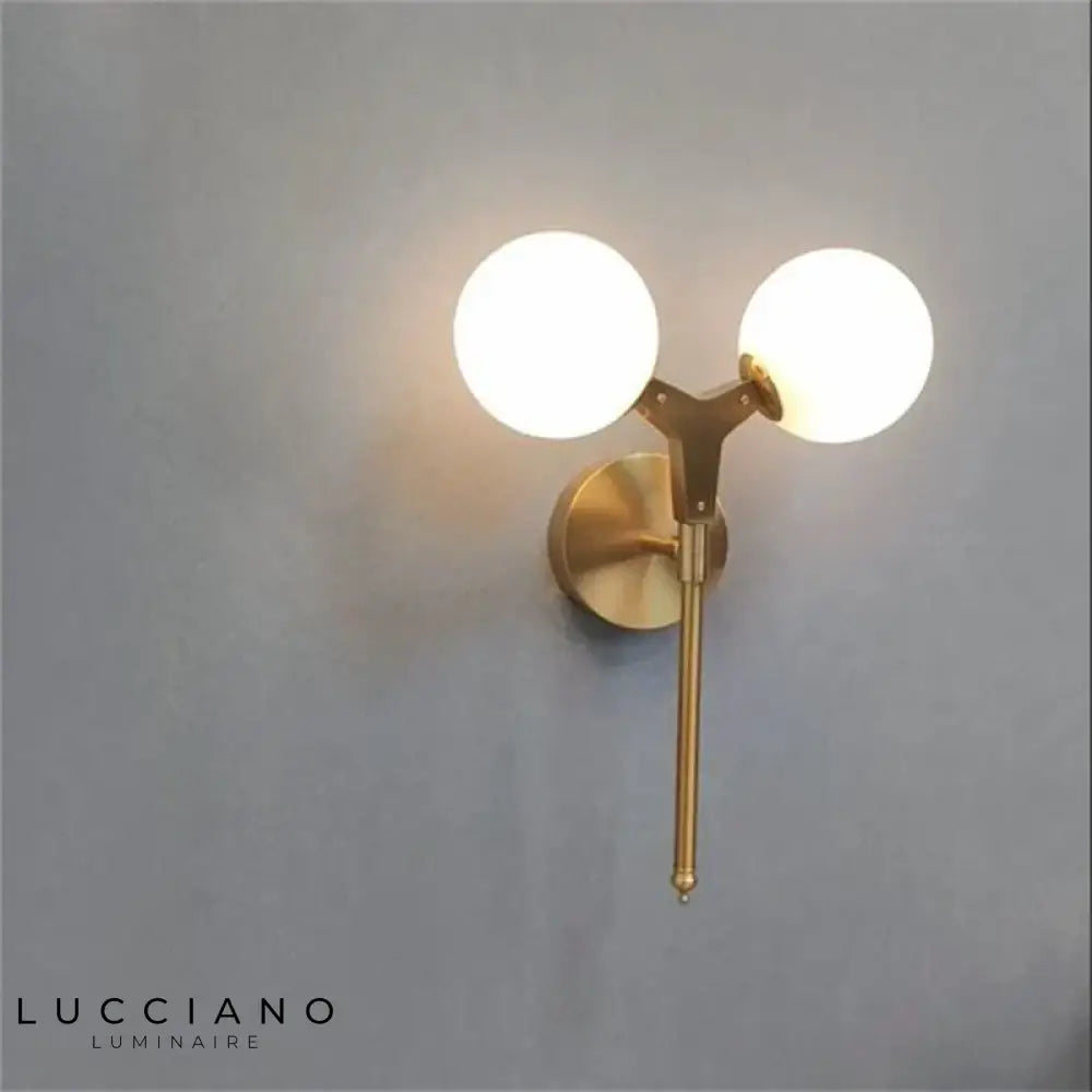 Applique Murale Nordique Double Élégance Lumineuse Design. Chambre
