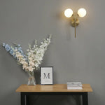 Applique Murale Nordique Double Élégance Lumineuse Design. Chambre