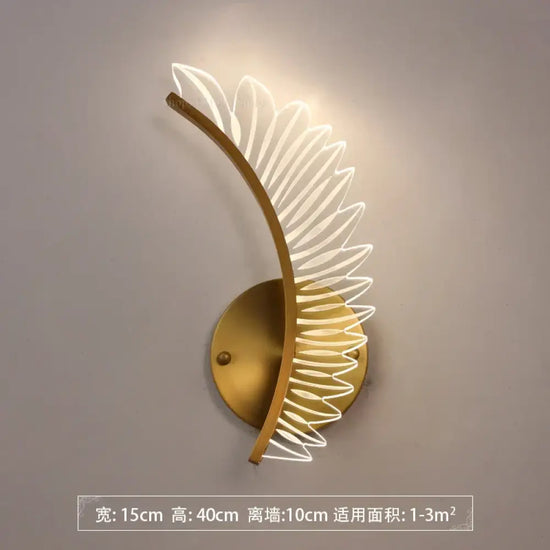 Applique Murale Nordique Élégance Oiseau Minimaliste. B / Lumière Blanche Chambre