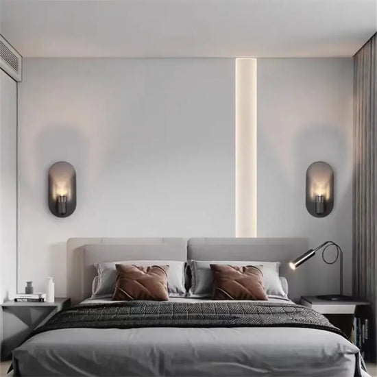 Applique Murale Nordique Élégante Design Contemporain Minimaliste. Chambre