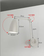 Applique Murale Nordique Élégante Design Minimaliste Blanc Chambre