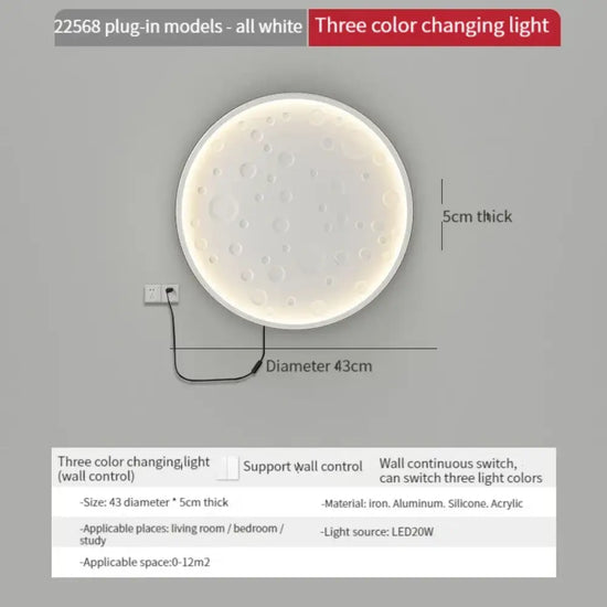 Applique Murale Nordique Élégante Design Minimaliste Blanc-Tricolore Lumière / Ac110V Chambre