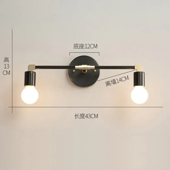 Applique Murale Nordique Élégante Design Minimaliste. D2 Chambre