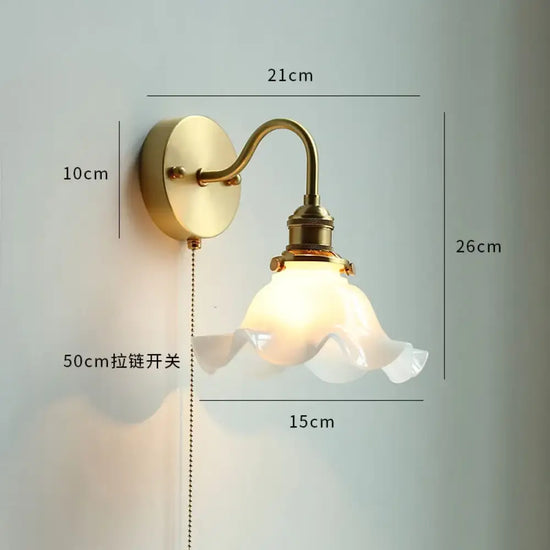 Applique Murale Nordique Élégante Design Minimaliste Led Verre 13 / 4W (Max100W) Chambre
