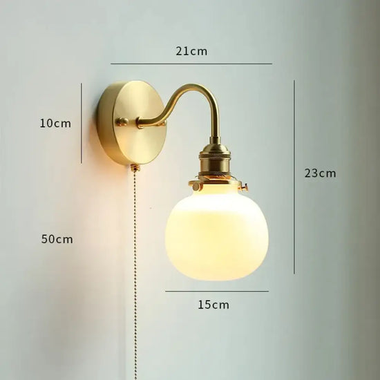 Applique Murale Nordique Élégante Design Minimaliste Led Verre 3 / 4W (Max100W) Chambre