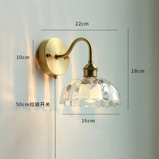 Applique Murale Nordique Élégante Design Minimaliste Led Verre 8 / 4W (Max100W) Chambre