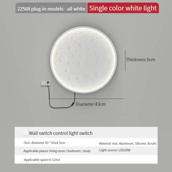 Applique Murale Nordique Élégante Design Minimaliste Lumière Blanche-Blanche / Ac110V Chambre