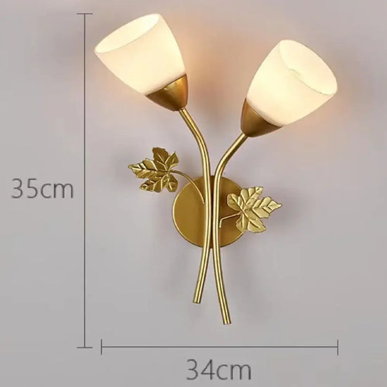 Applique Murale Nordique Élégante Design Minimaliste Verre Chambre