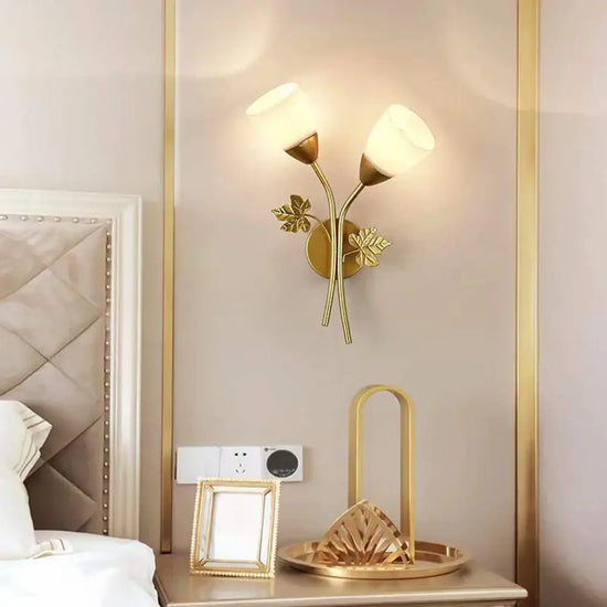 Applique Murale Nordique Élégante Design Minimaliste Verre Chambre