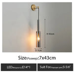 Applique Murale Nordique Élégante Lumière Épurée Cristal De Style F / Lumière Chaude 3000K Chambre