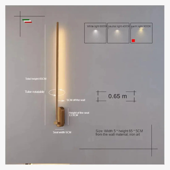 Applique Murale Nordique Élégante Minimaliste Lumière Applique Chambre