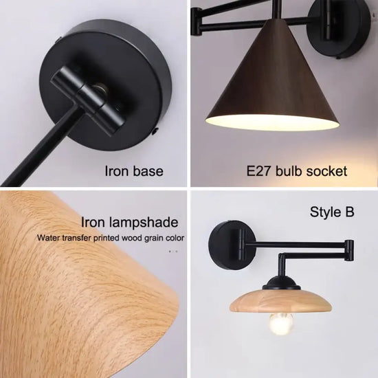 Applique Murale Nordique Luminaire Design Minimaliste. Chambre