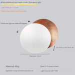 Applique Murale Nordique Lune Design Élégant Minimaliste Blanc Rouge 20Cm / Chaud (2700-3500K)