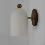 Applique Murale Nordique Minimaliste Bois Naturel. Blanc---B / Blanc Chaud (2700-3500K) Chambre