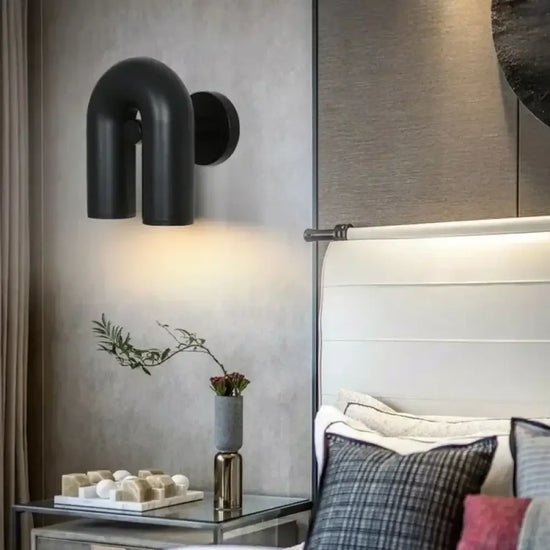 Applique Murale Nordique Minimaliste Design Bois Chambre