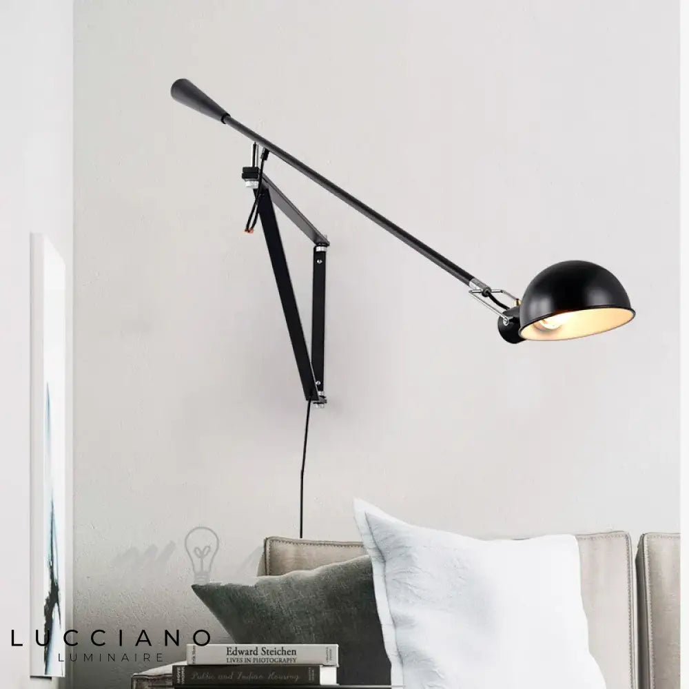 Applique Murale Nordique Minimaliste Lumineux Rotatif Élégant Chambre