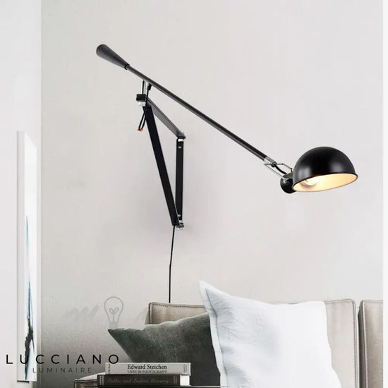 Applique Murale Nordique Minimaliste Lumineux Rotatif Élégant Chambre