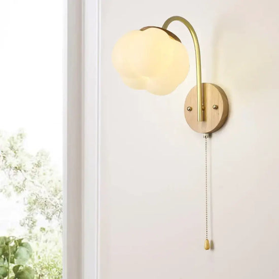 Applique Murale Nordique Scandinave Minimaliste Bois Applique Chambre