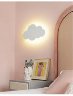 Applique murale nuage rose