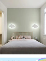 Applique murale nuage rose