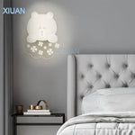 Applique Murale Ours Blanc Lumineux Chambre Douce.