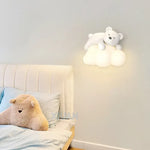 Applique Murale Ours Polaire Blanc Doux Design Chambre