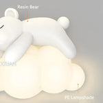 Applique Murale Ours Polaire Blanc Doux Design Chambre