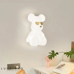 Applique Murale Ours Scandinave Minimaliste Design. Chambre