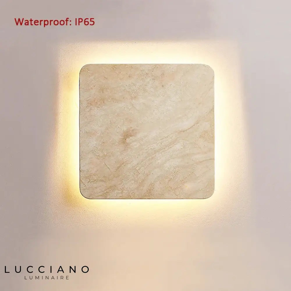 Applique Murale Pierre Naturel Luminaire Extérieur Élégant Design Chambre