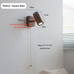 Applique Murale Rétro Style Minimaliste Vintage Base Carrée 1 / Lumière Blanche Chambre