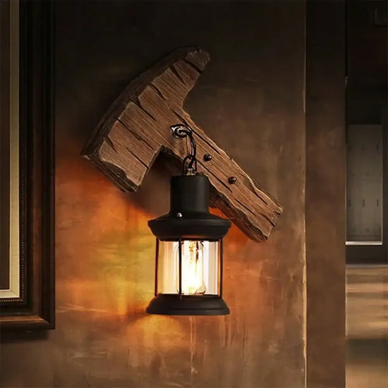 Applique Murale Rétro Vintage Bois Design Chic. Chambre