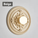 Applique Murale Ronde Art Déco Verre Élégant Beige / Blanc Chaud (2700-3500K) Chambre