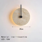 Applique Murale Ronde Design Zen Lumineux. Diamètre 28Cm / Blanc Froid (5500-7000K) Chambre