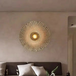 Applique Murale Ronde en Bambou 