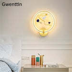 Applique Murale Ronde Lumineux Design Nature Applique Chambre