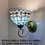 Applique Murale Tiffany Colorée Style Vintage Élégant B-20Cm Chambre