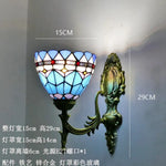Applique Murale Tiffany Colorée Style Vintage Élégant D1-15Cm Chambre