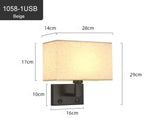 Applique Murale Usb Avec Interrupteur Identique À La Photo 7 / Blanc Chaud (2700-3500K) | 6-10W