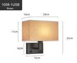 Applique Murale Usb Avec Interrupteur Identique À La Photo 8 / Blanc Chaud (2700-3500K) | 6-10W