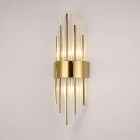Applique Murale Verre Lumineux Design Minimaliste D’or / Blanc Chaud (2700-350 11-15 W Chambre