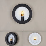 Applique Murale Vintage Élégante Design Moderne. Blanc / Circulaire Chaude Chambre