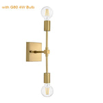 Applique Murale Vintage Élégante Rétro Lumière Carré D’or G80 Chambre
