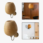 Applique Murale Vintage En Rotin Bambou Murale Chambre