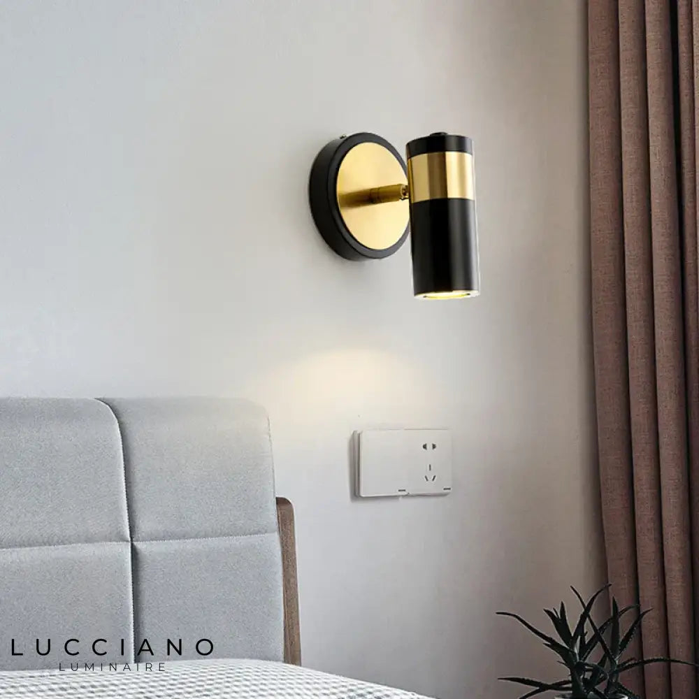 Applique Murale Vintage Fumi: Élégance Dorée Chambre Chambre