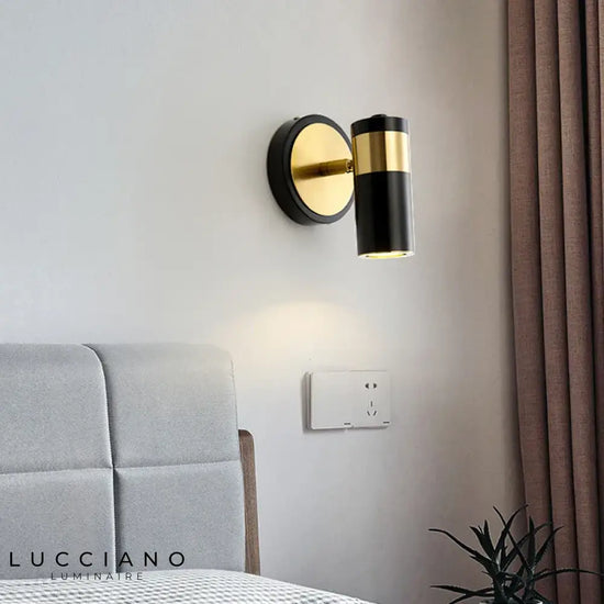 Applique Murale Vintage Fumi: Élégance Dorée Chambre Chambre