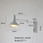 Applique Murale Vintage Luminaire Design Industriel Blanc-Avec Prise / Blanc Froid (5 500-7 000