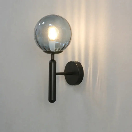 Applique Nordique Élégante Et Design Minimaliste Noir Bleu Murale Chambre